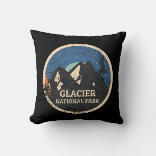 Glacier National Park Throw Pillow