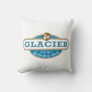 Glacier National Park Throw Pillow