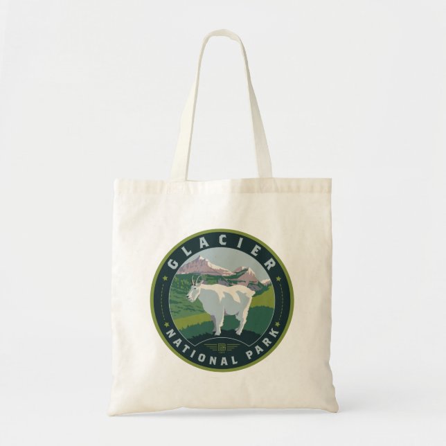 Glacier National Park Tote Bag (Front)