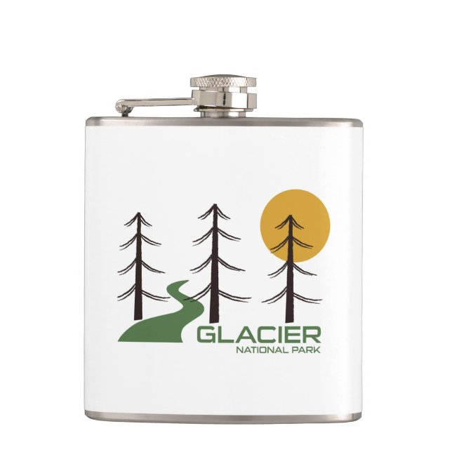 Glacier National Park Trail Flask (Front)