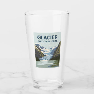 Glacier National Park Travel Art Glass