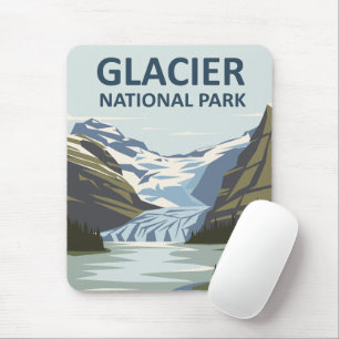 Glacier National Park Travel Art Mouse Pad