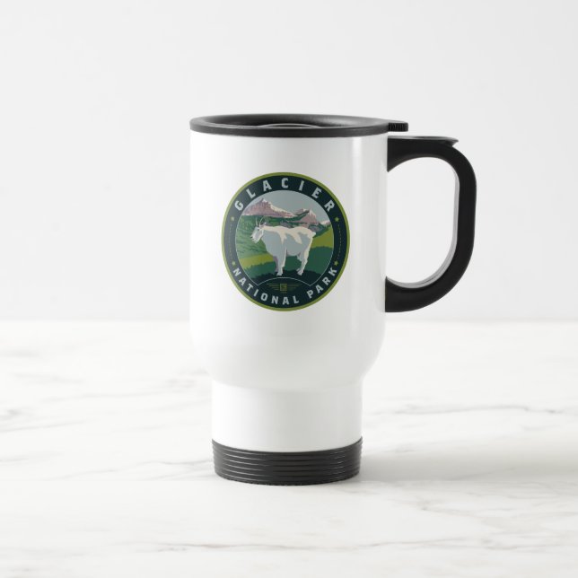 Glacier National Park Travel Mug (Right)