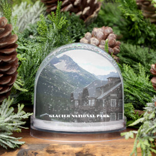 Glacier National Park Travel Photo Snow Globe
