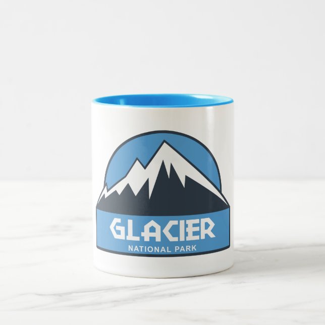 Glacier National Park Two-Tone Coffee Mug (Center)