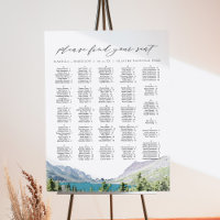 GLACIER NATIONAL PARK Wedding Seating Chart