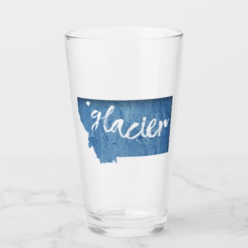 Glacier National Park Wood Grain Glass