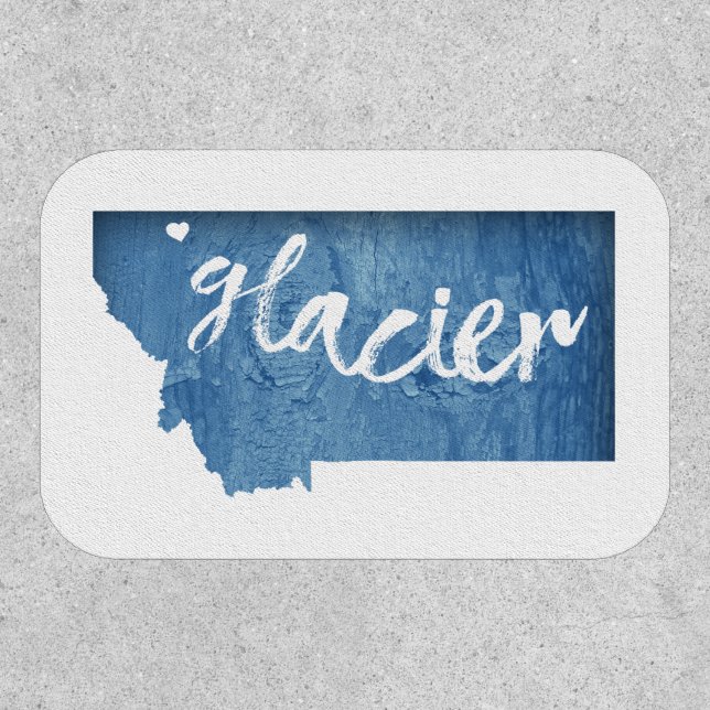 Glacier National Park Wood Grain Patch (Front)