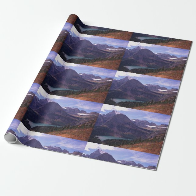 Glacier National Park Wrapping Paper (Unrolled)