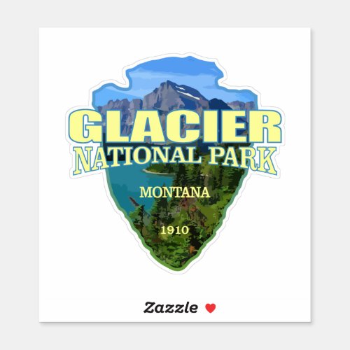 Glacier NP arrowhead Sticker