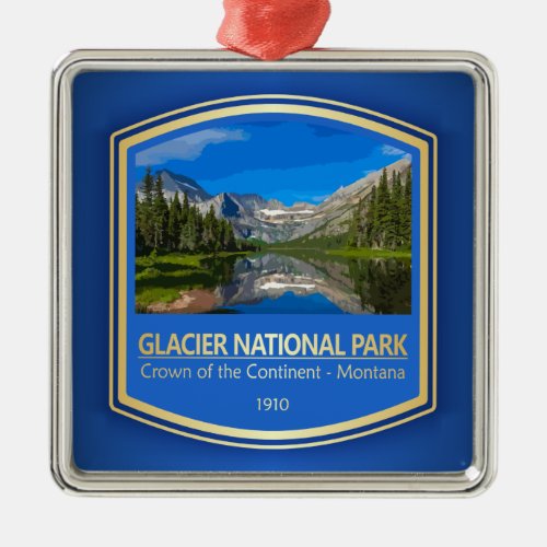 Glacier NP PF1 Metal Ornament