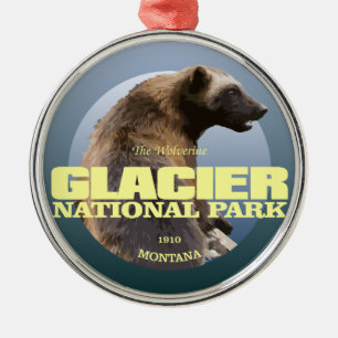 Glacier NP (Wolverine) WT Metal Ornament