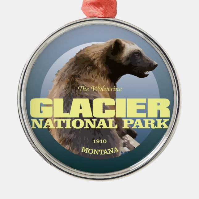Glacier NP (Wolverine) WT Metal Ornament (Front)
