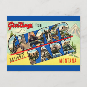 Glacier Park Greetings Postcard