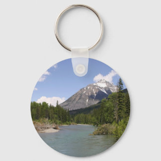 Glacier Park Rivers and Peaks Keychain