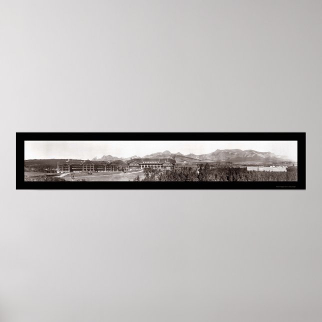 Glacier Park Sunrise Photo 1916 Poster (Front)