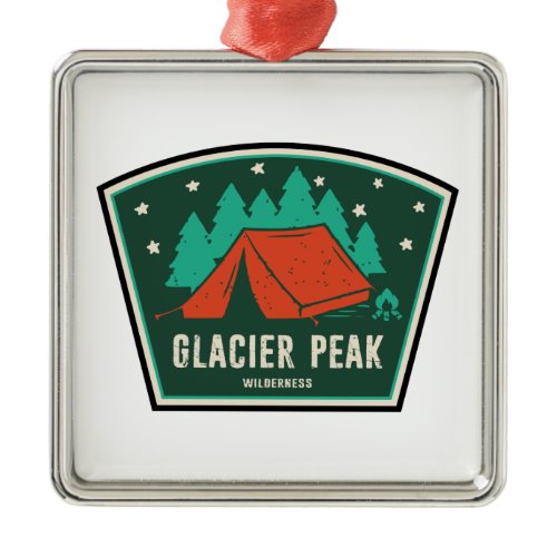 Glacier Peak Wilderness Camping Metal Ornament