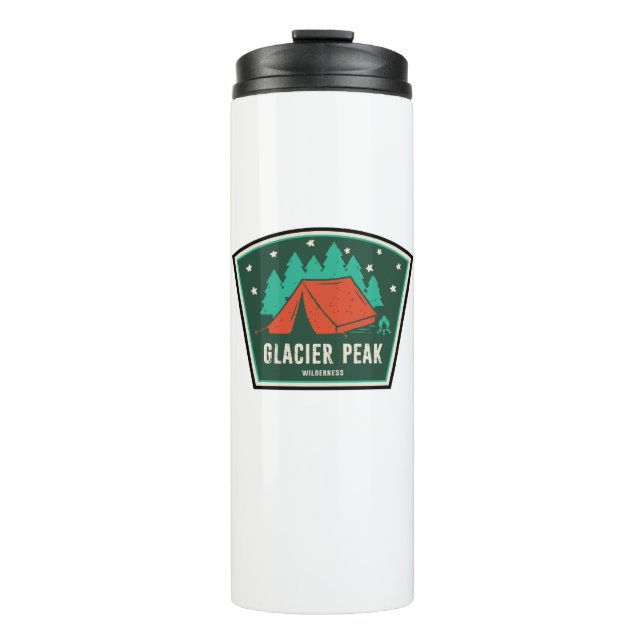 Glacier Peak Wilderness Camping Thermal Tumbler (Front)