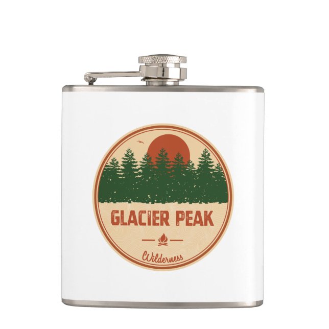 Glacier Peak Wilderness Flask (Front)