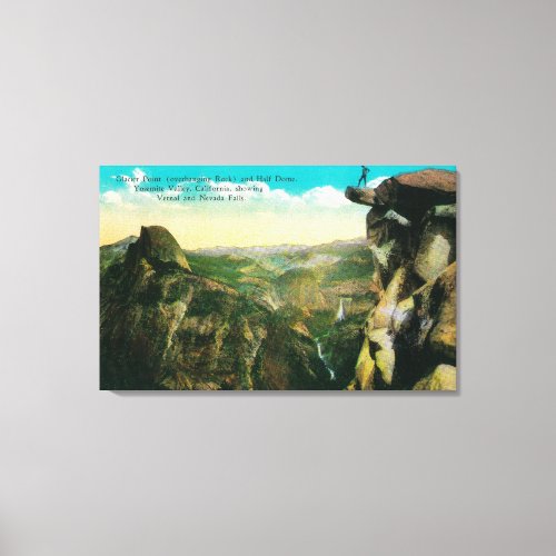 Glacier Point Half Dome and Yosemite Valley Canvas Print