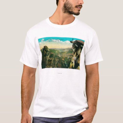 Glacier Point Half Dome and Yosemite Valley T_Shirt