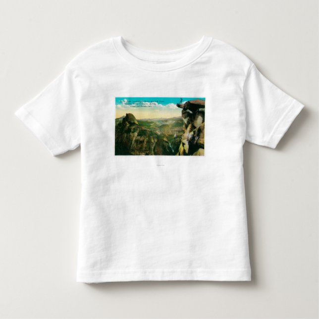 Glacier Point, Half Dome, and Yosemite Valley Toddler T-shirt (Front)