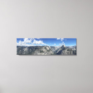 Glacier Point Horizon Yosemite Panoramic Photo Canvas Print