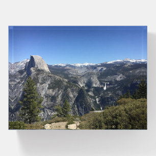 Glacier Point Yosemite Waterfalls Color Photo Paperweight