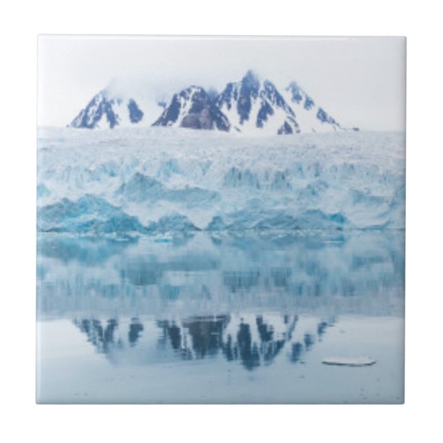 Glacier reflections, Norway Tile (Front)