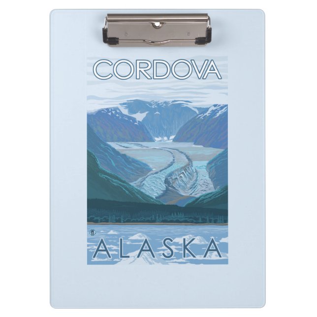 Glacier Scene - Cordova, Alaska Clipboard (Front)