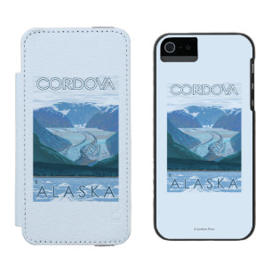 Glacier Scene - Cordova, Alaska iPhone SE/5/5s Wallet Case