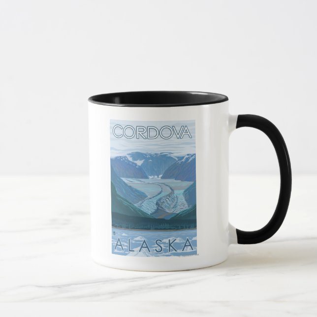 Glacier Scene - Cordova, Alaska Mug (Right)