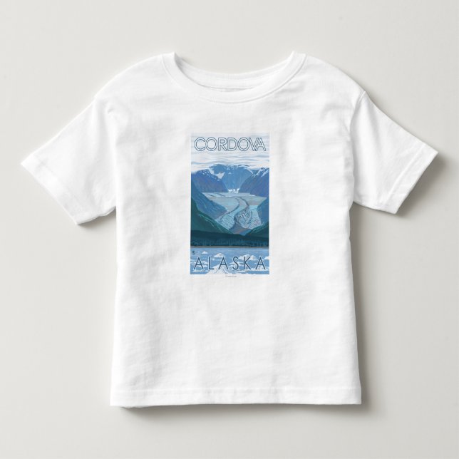 Glacier Scene - Cordova, Alaska Toddler T-shirt (Front)