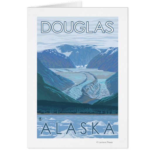 Glacier Scene - Douglas, Alaska Cards (Front)