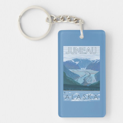 Glacier Scene _ Juneau Alaska Keychain