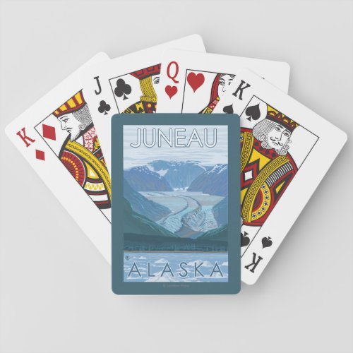 Glacier Scene _ Juneau Alaska Poker Cards