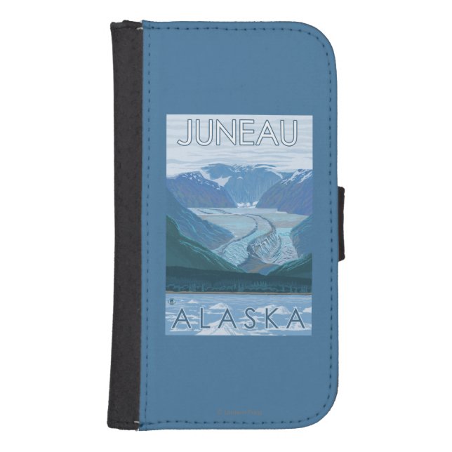 Glacier Scene - Juneau, Alaska Samsung Galaxy Wallet Case (Front)