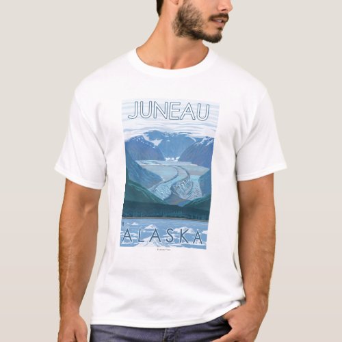 Glacier Scene _ Juneau Alaska T_Shirt