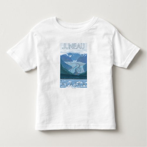 Glacier Scene _ Juneau Alaska Toddler T_shirt