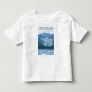 Glacier Scene - Ketchikan, Alaska Toddler T-shirt