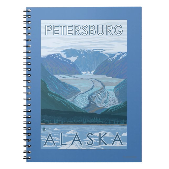Glacier Scene - Petersburg, Alaska Notebook (Front)
