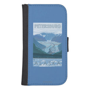Glacier Scene - Petersburg, Alaska Galaxy S4 Wallet Case