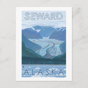 Glacier Scene - Seward, Alaska Postcard