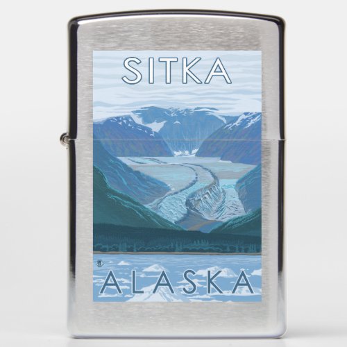 Glacier Scene _ Sitka Alaska Zippo Lighter