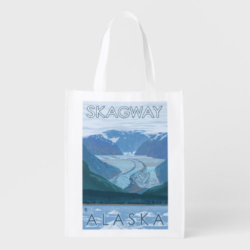 Glacier Scene _ Skagway Alaska Grocery Bag