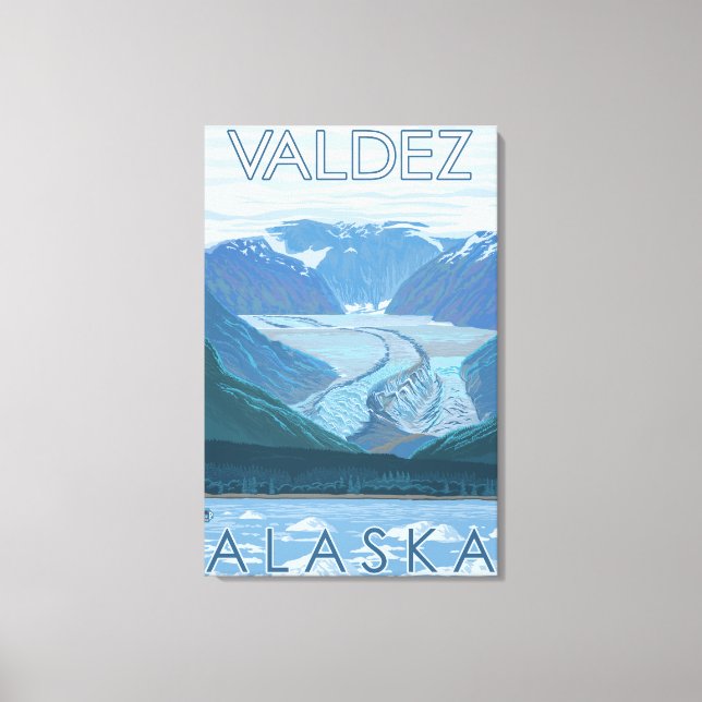 Glacier Scene - Valdez, Alaska Canvas Print (Front)