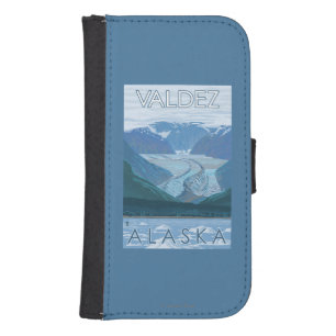 Glacier Scene - Valdez, Alaska Galaxy S4 Wallet Case