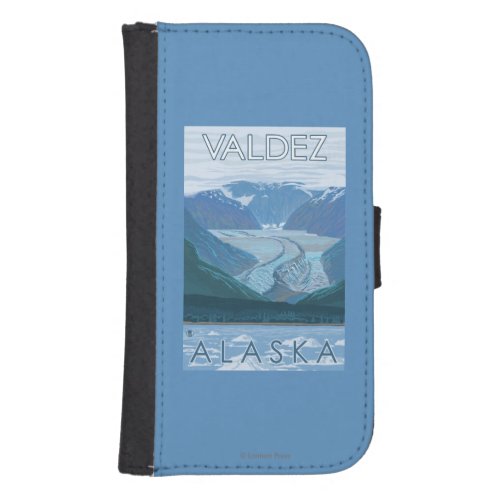 Glacier Scene _ Valdez Alaska Galaxy S4 Wallet Case