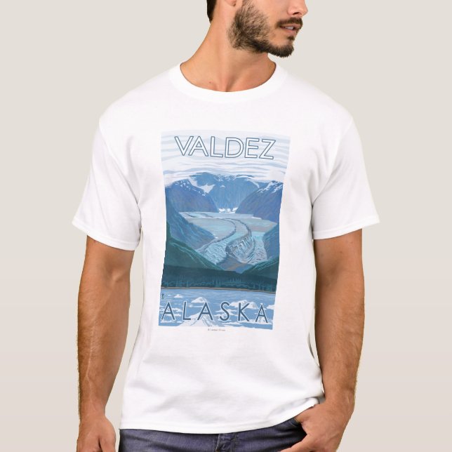 Glacier Scene - Valdez, Alaska T-Shirt (Front)