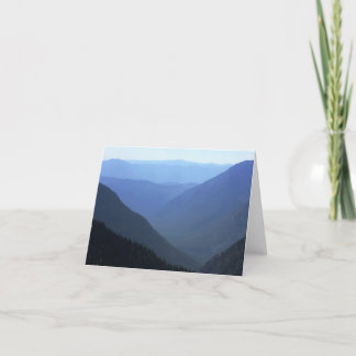 Glacier Shades of Blue Note Card